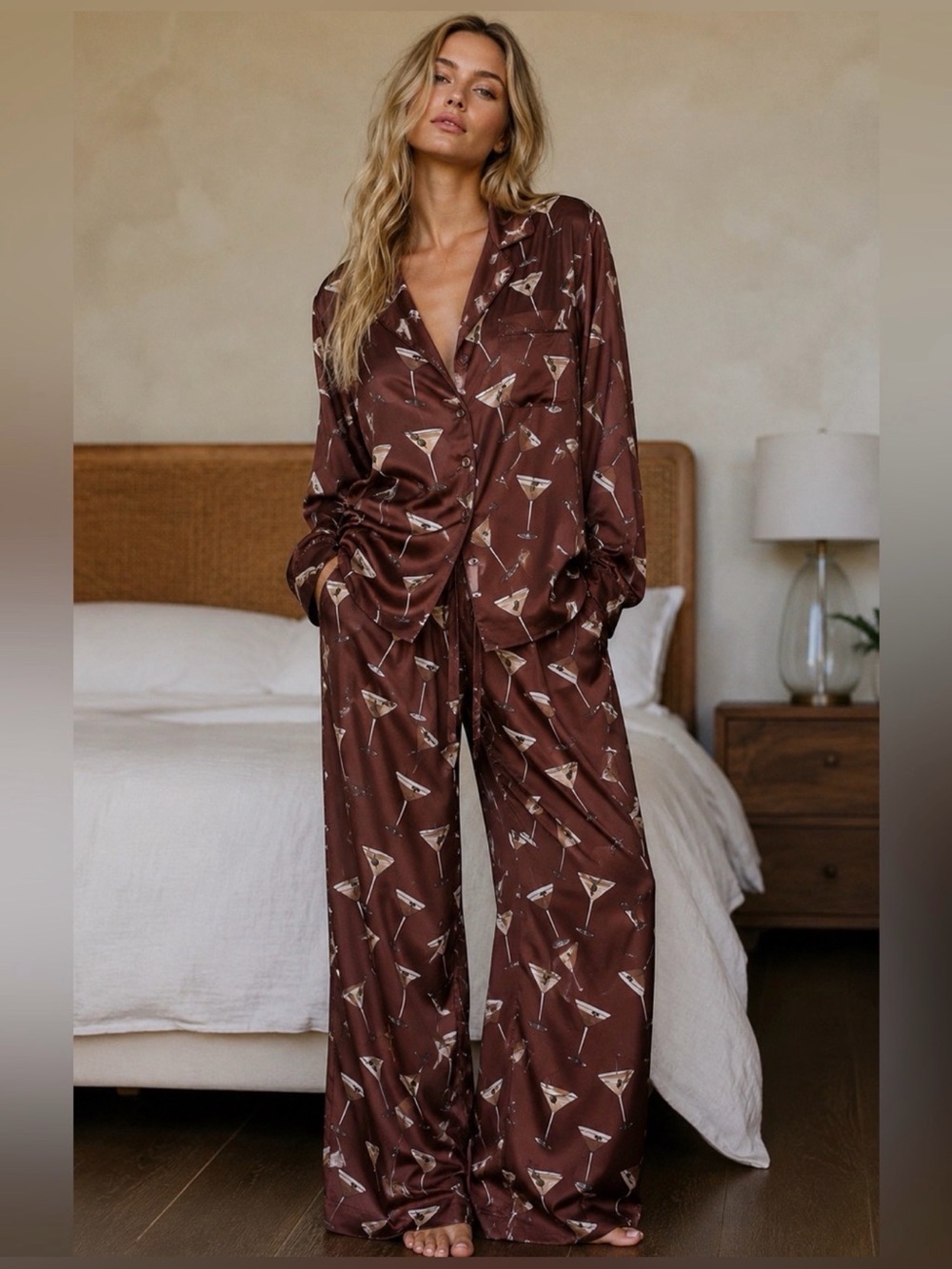 Show me your MuMu espresso martini button up shirt